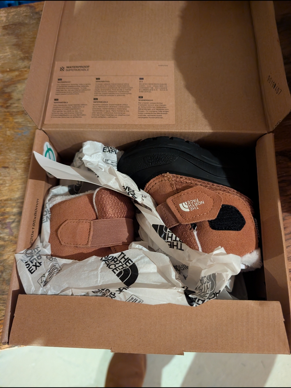 The North Face Brown Toddler Boots  Shearling Lined